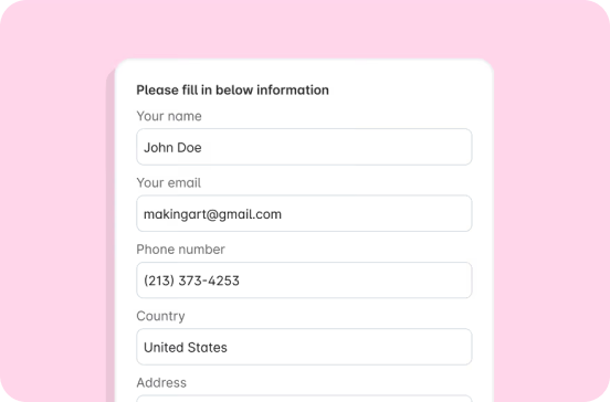 Collect Phone/Email